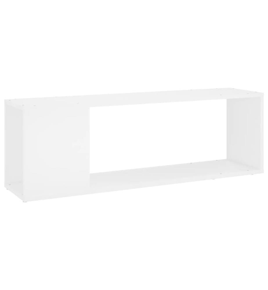 Meuble TV Blanc 100x24x32 cm Bois d'ingénierie
