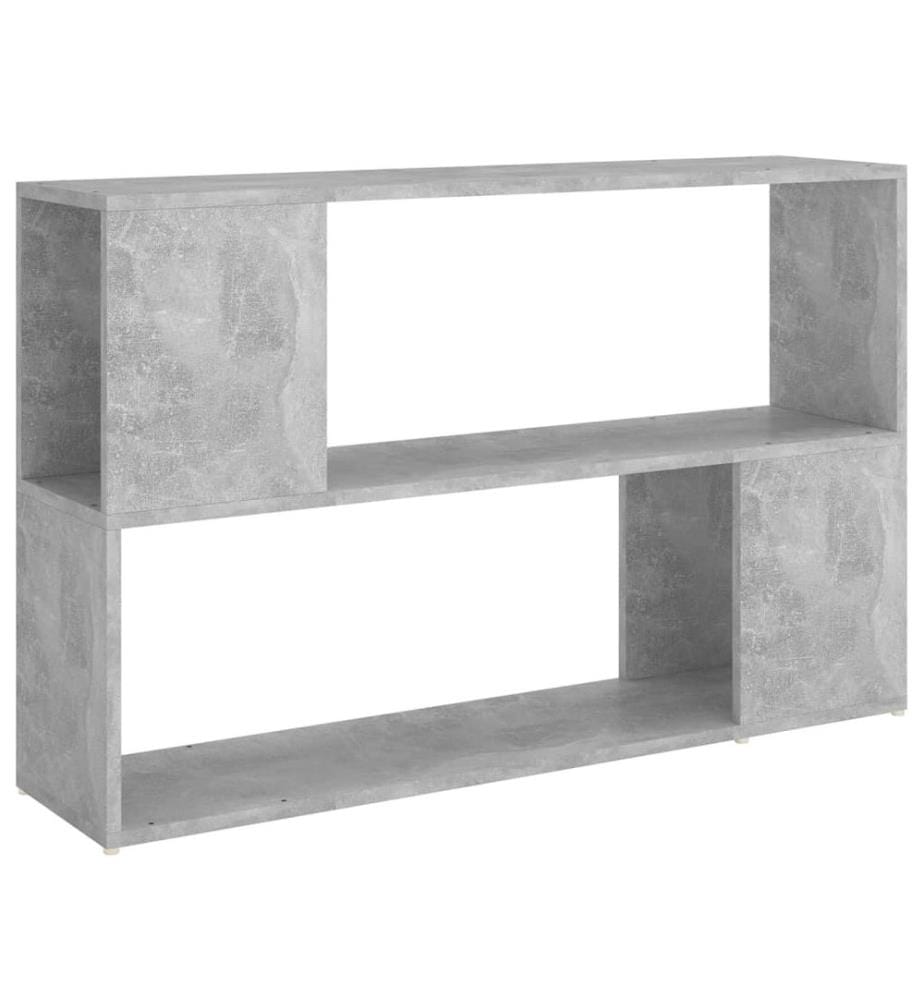Bücherregal Betongrau 100x24x63 cm Holzwerkstoff