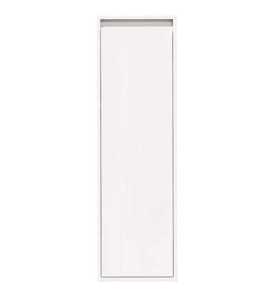 Wandschränke 2 Stk. Weiss 30x30x100 cm Massivholz Kiefer