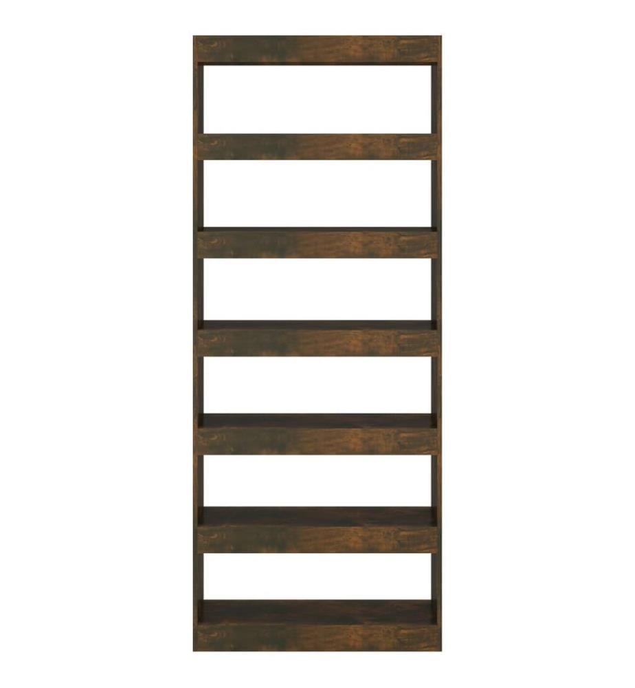 Bücherregal/Raumteiler Räuchereiche 80x30x198 cm Holzwerkstoff