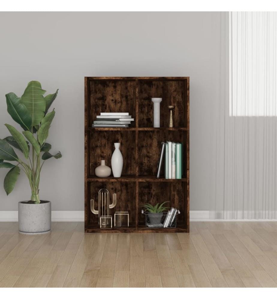 Bücherregal/Sideboard Räuchereiche 66x30x98 cm Holzwerkstoff