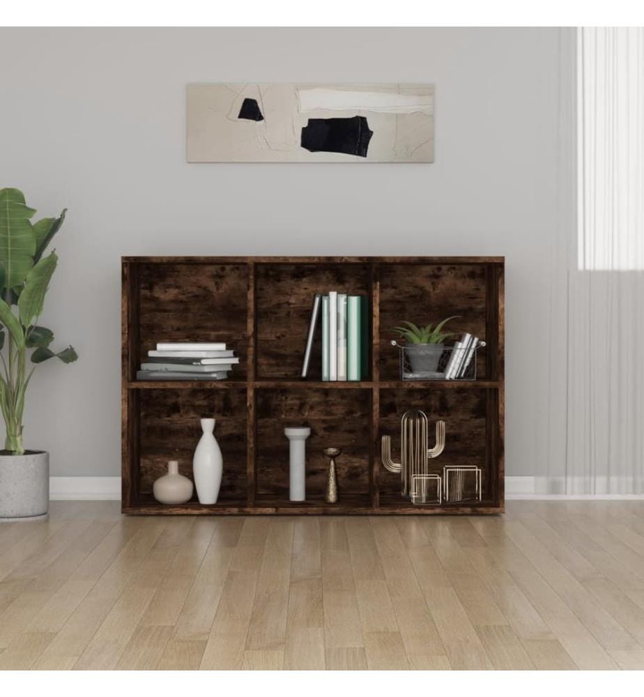 Bücherregal/Sideboard Räuchereiche 66x30x98 cm Holzwerkstoff