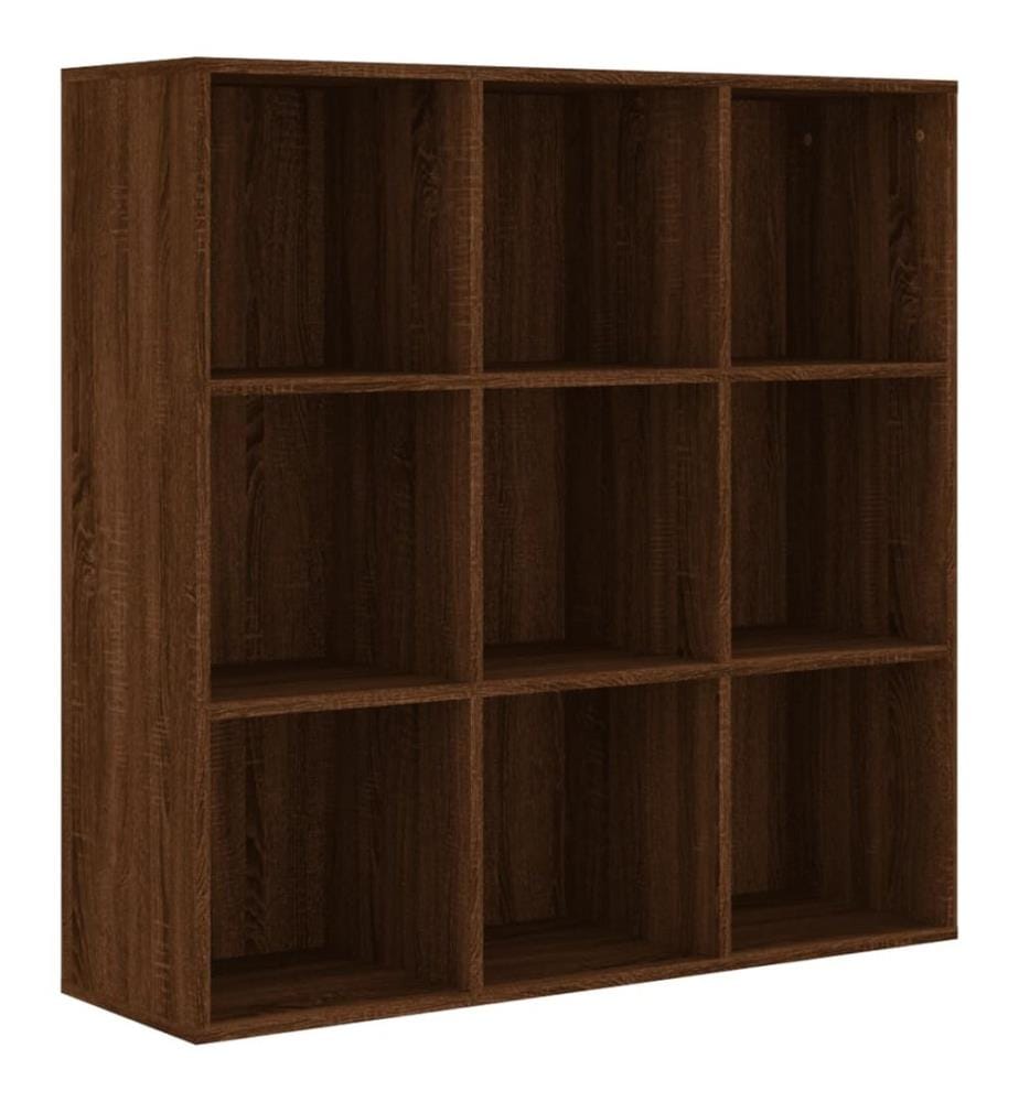 Bücherschrank Braun Eichen-Optik 98x29x97,5 cm