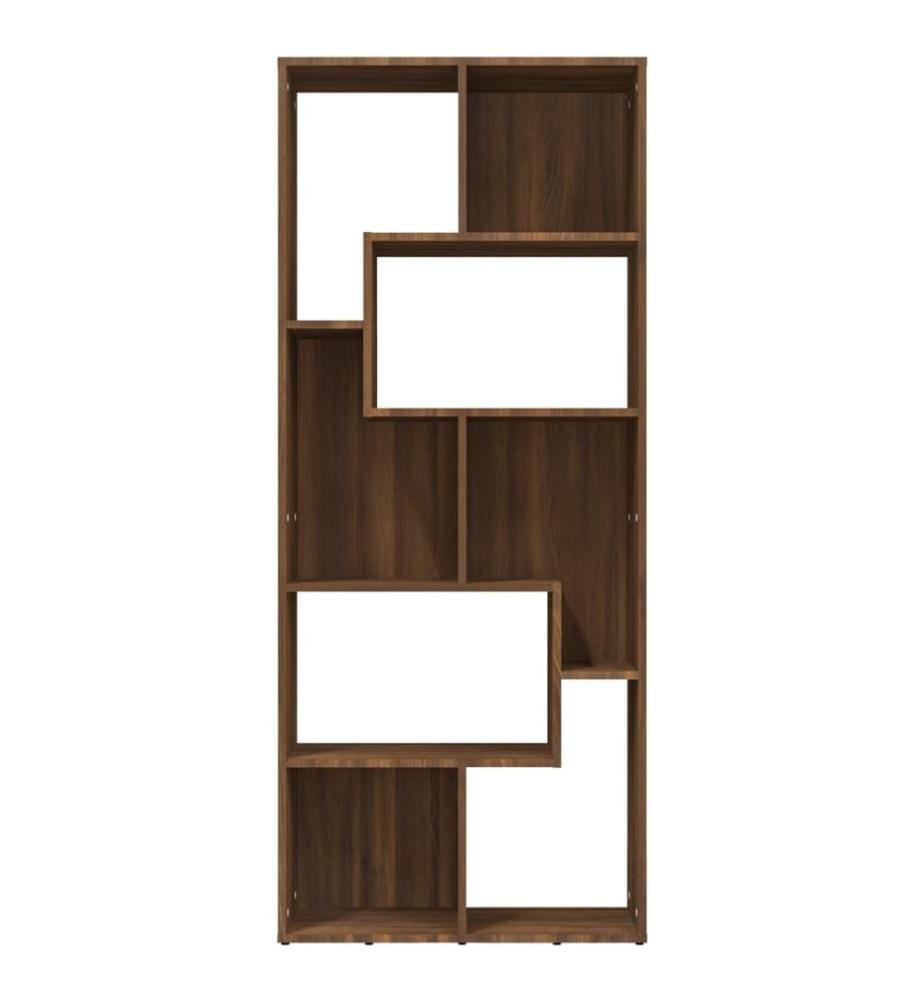 Bücherregal Braun Eichen-Optik 67x24x161 cm Holzwerkstoff