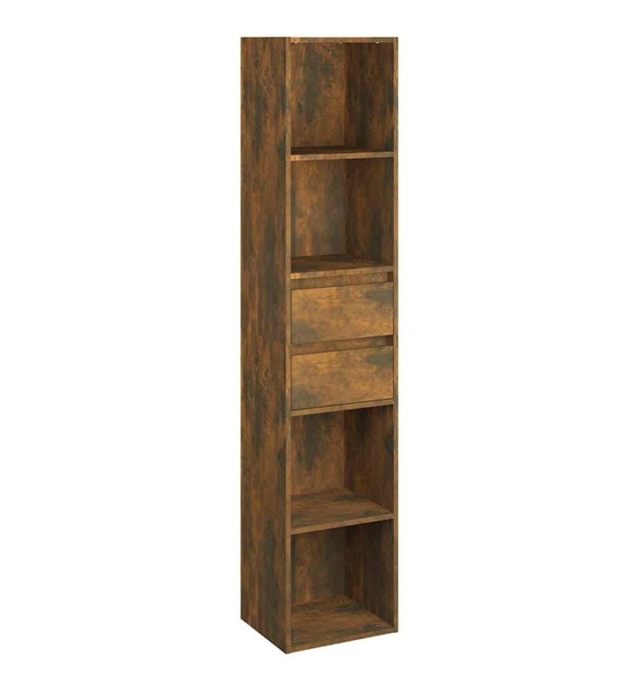 Bücherregal Räuchereiche 36x30x171 cm Holzwerkstoff