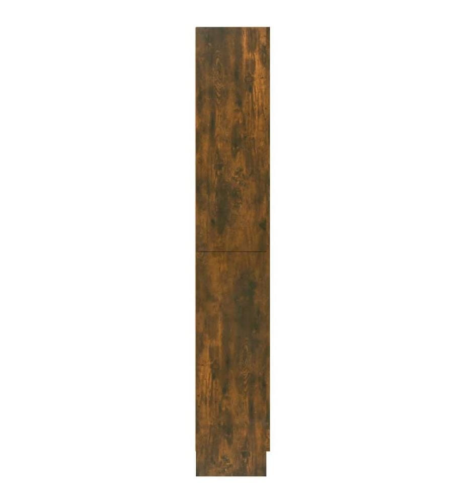 Vitrinenschrank Räuchereiche 82,5x30,5x185 cm Holzwerkstoff