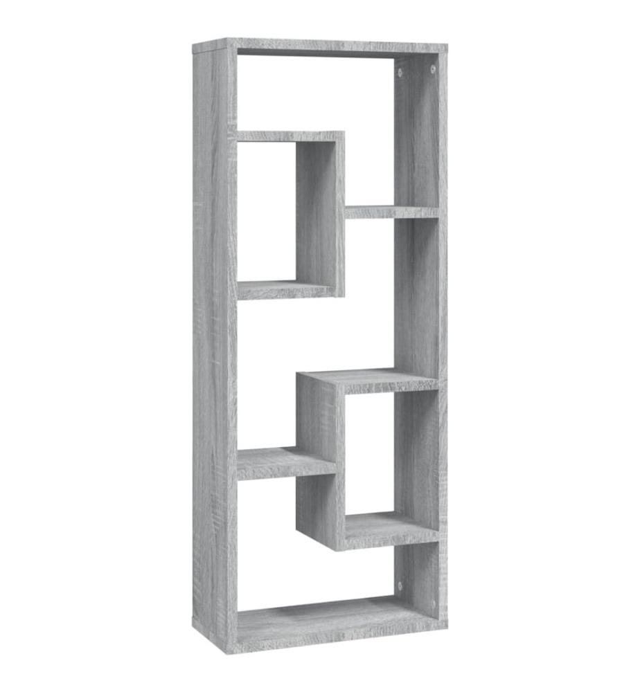 Wandregal Grau Sonoma 36x16x90 cm Holzwerkstoff