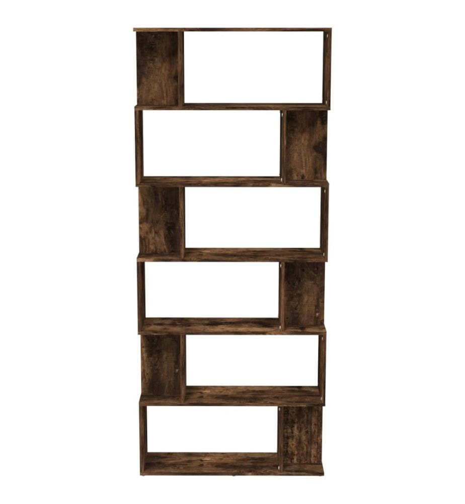 Bücherregal/Raumteiler Räuchereiche 80x24x192 cm Holzwerkstoff