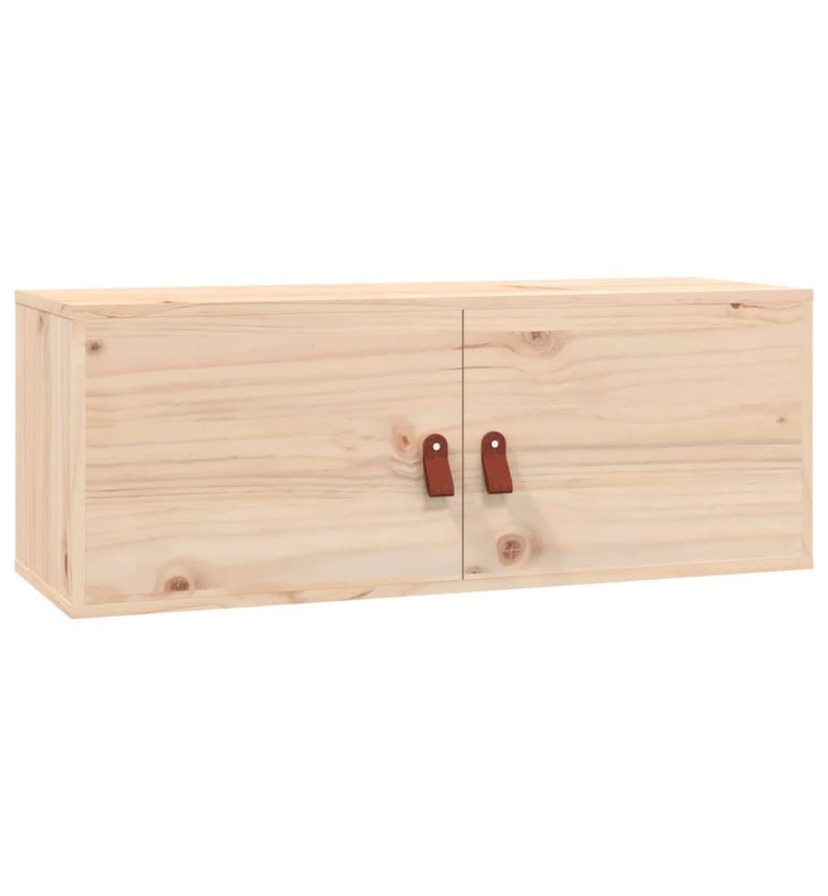 Wandschränke 2 Stk. 80x30x30 cm Massivholz Kiefer