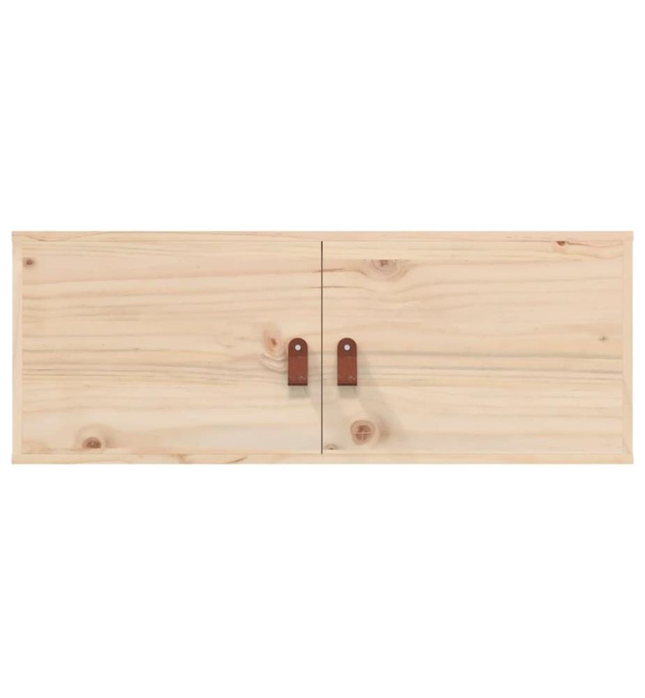 Wandschränke 2 Stk. 80x30x30 cm Massivholz Kiefer