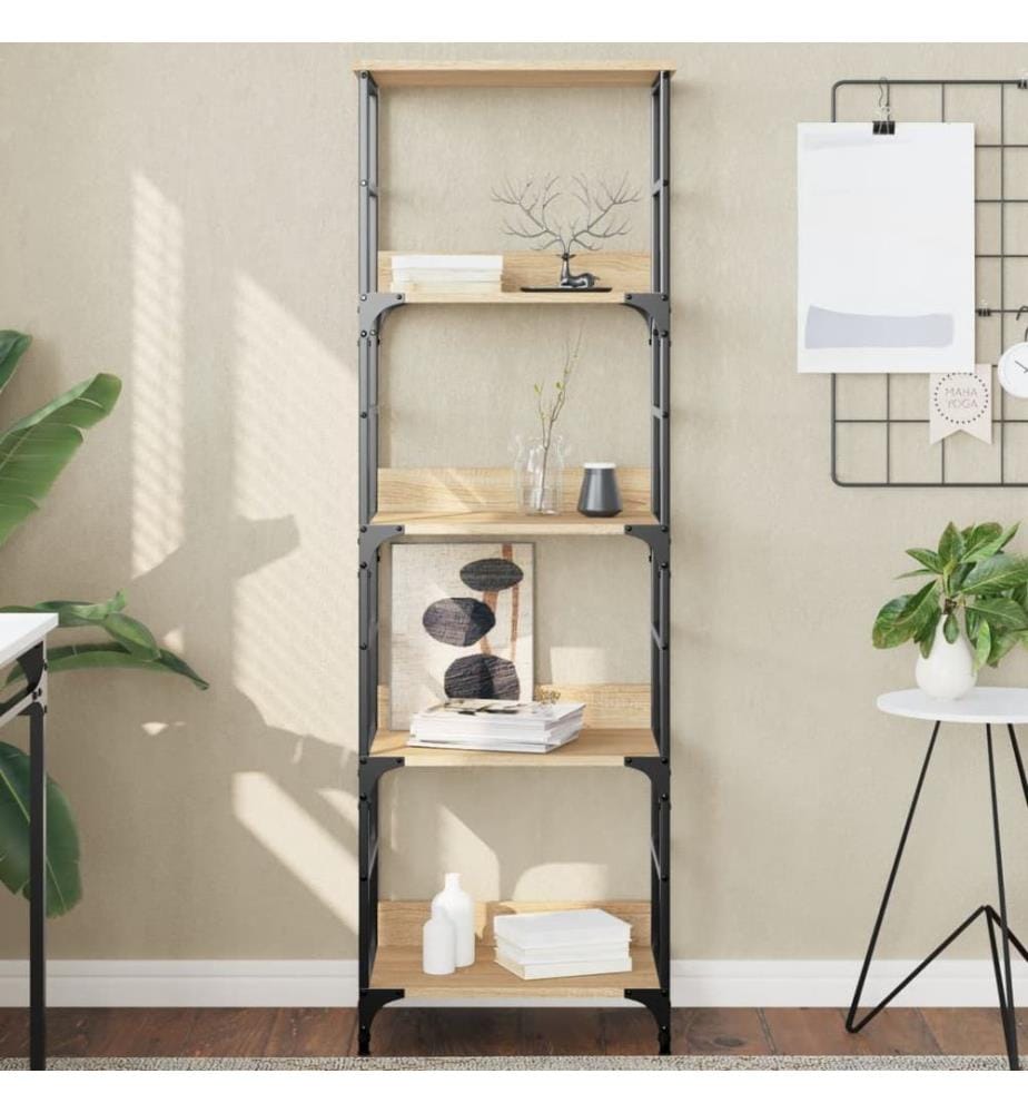 Bücherregal Sonoma-Eiche 50x33x153 cm Holzwerkstoff