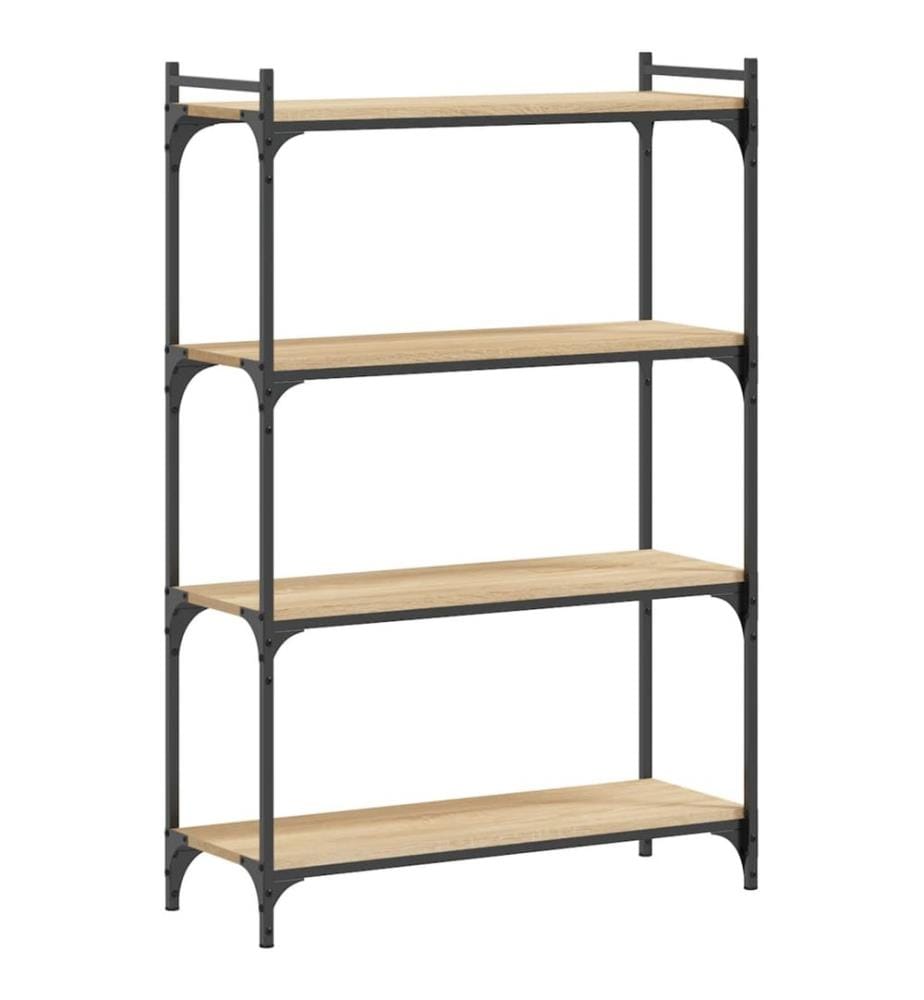 Bücherregal 4 Böden Sonoma-Eiche 80x30x120 cm Holzwerkstoff