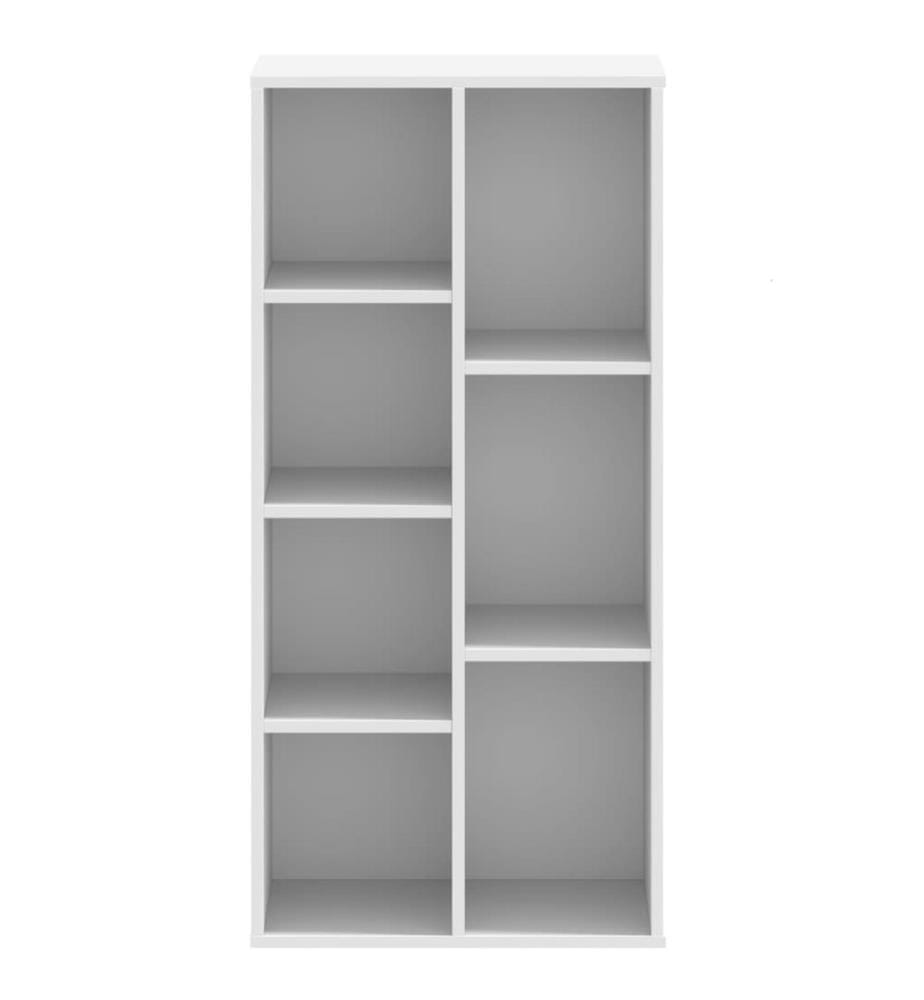Bücherregal Weiss 50x25x105 cm Holzwerkstoff