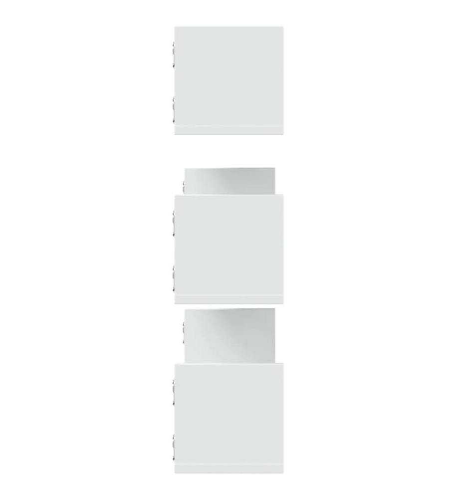 Wandregale 3 Stk. Weiss 80x18x18 cm Holzwerkstoff