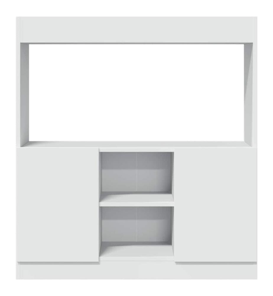 Highboard Weiss 92x33x100 cm Holzwerkstoff