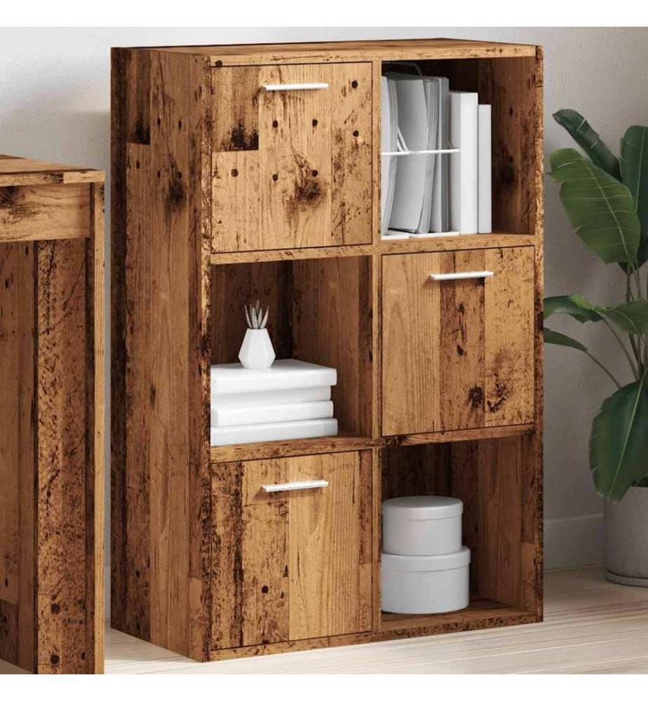 Bücherschrank Altholz-Optik 60,5x30x90 cm Holzwerkstoff
