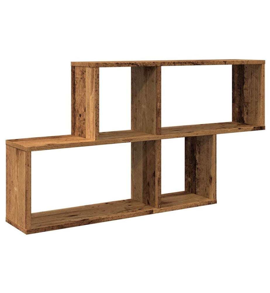 Wandregal Altholz-Optik 100x18x53 cm Holzwerkstoff