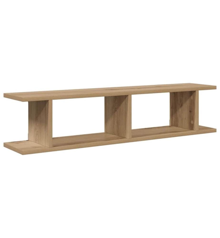 Wandregale 2 Stk. Artisan-Eiche 90x18x20 cm Holzwerkstoff
