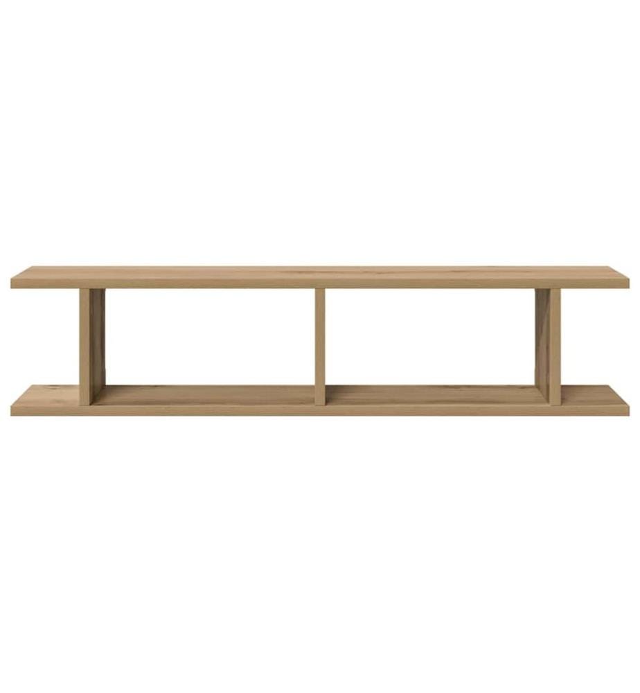 Wandregale 2 Stk. Artisan-Eiche 90x18x20 cm Holzwerkstoff