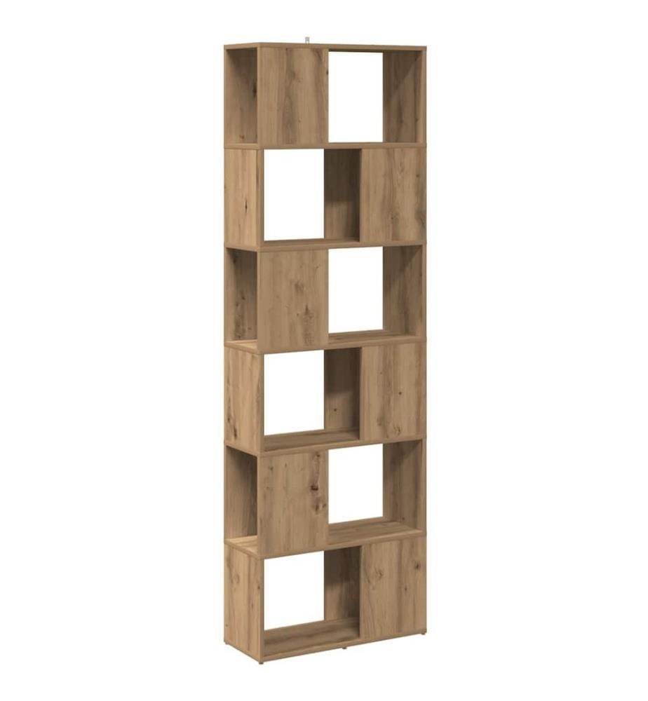Bücherregal/Raumteiler Artisan-Eiche 60x24x186 cm