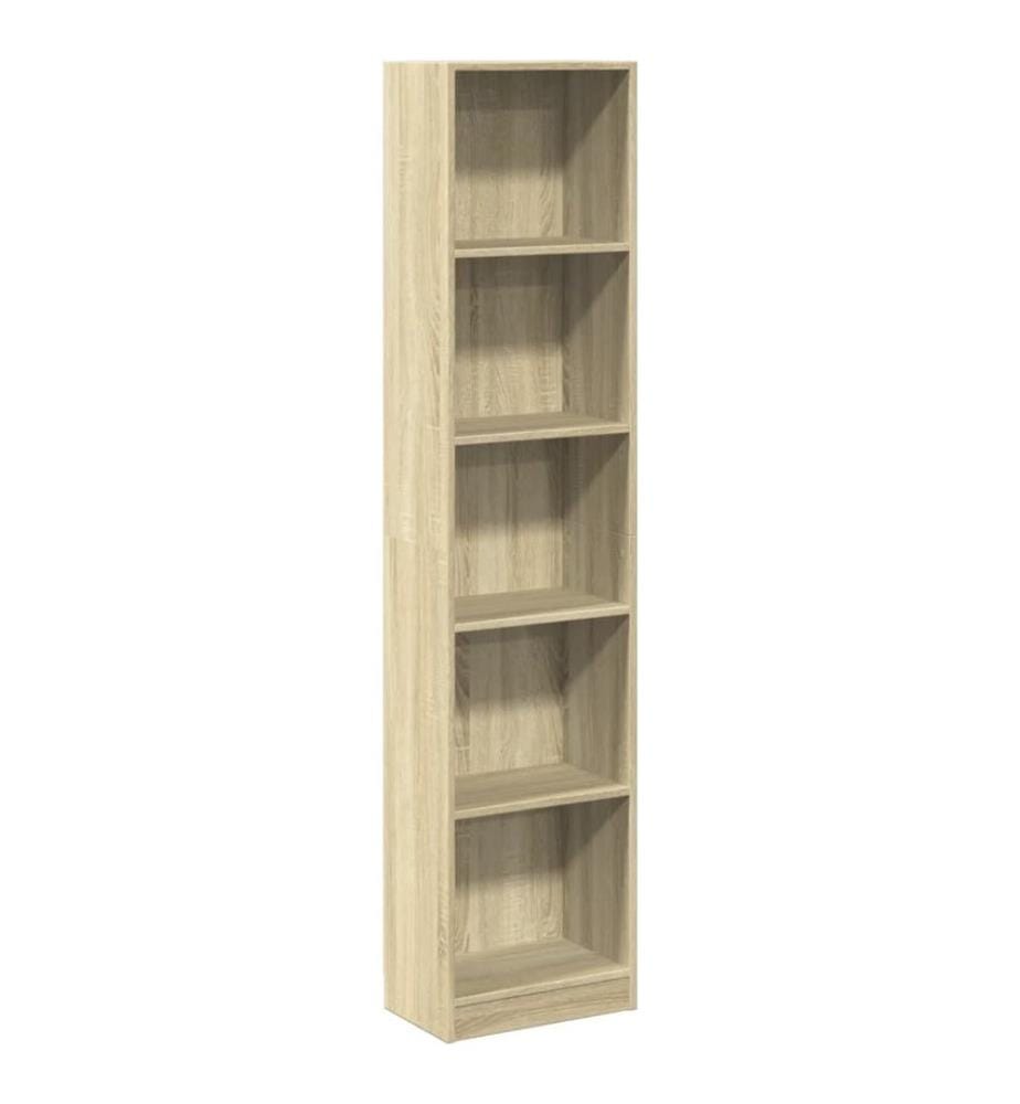 Bücherregal Sonoma-Eiche 40x24x176 cm Holzwerkstoff