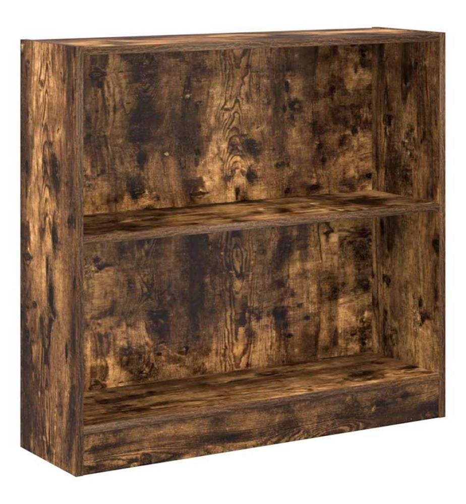 Bücherregal Räuchereiche 80x24x76 cm Holzwerkstoff