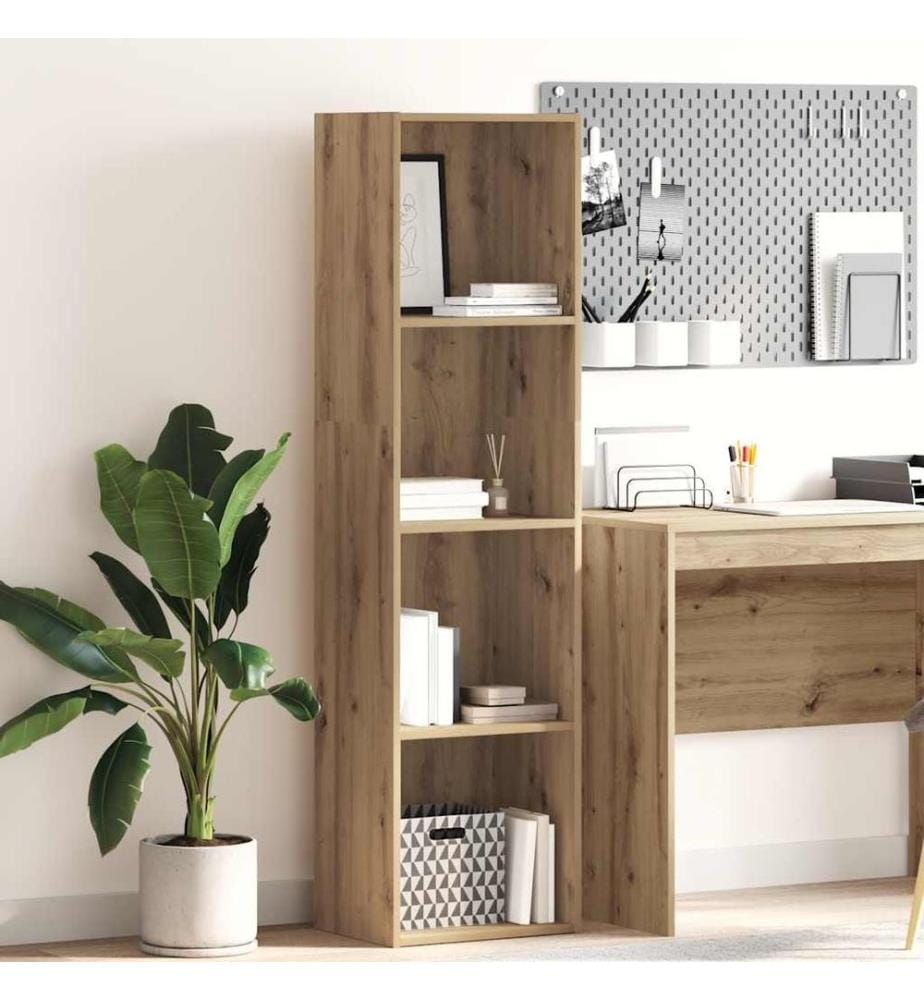 Bücherregal Artisan-Eiche 40x30x152 cm Holzwerkstoff