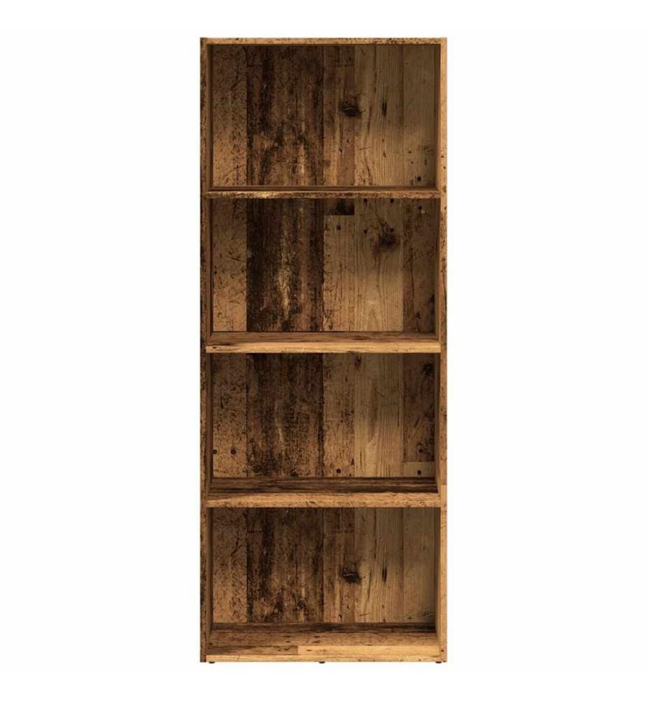 Bibliothèque vieux bois 60x30x152 cm bois d'ingénierie