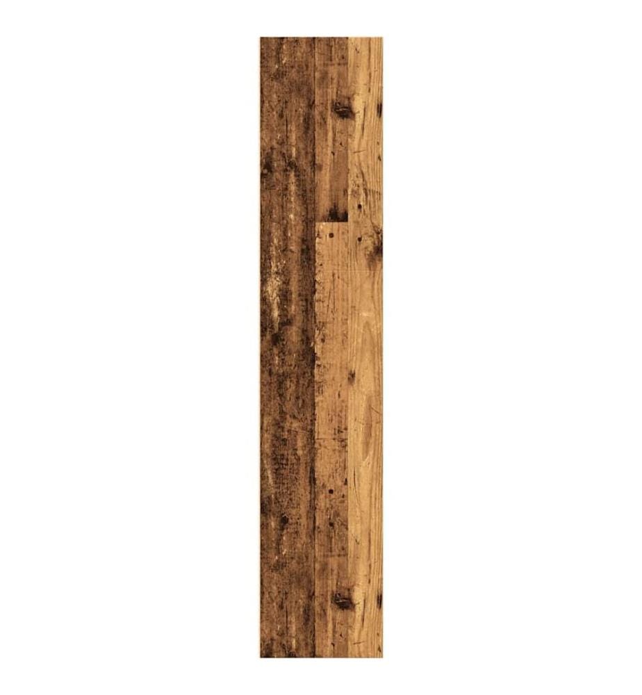 Bibliothèque vieux bois 60x30x152 cm bois d'ingénierie