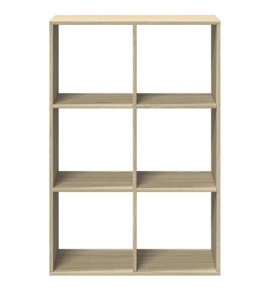 Raumteiler-Bücherregal Sonoma-Eiche 69,5x29x103,5 cm