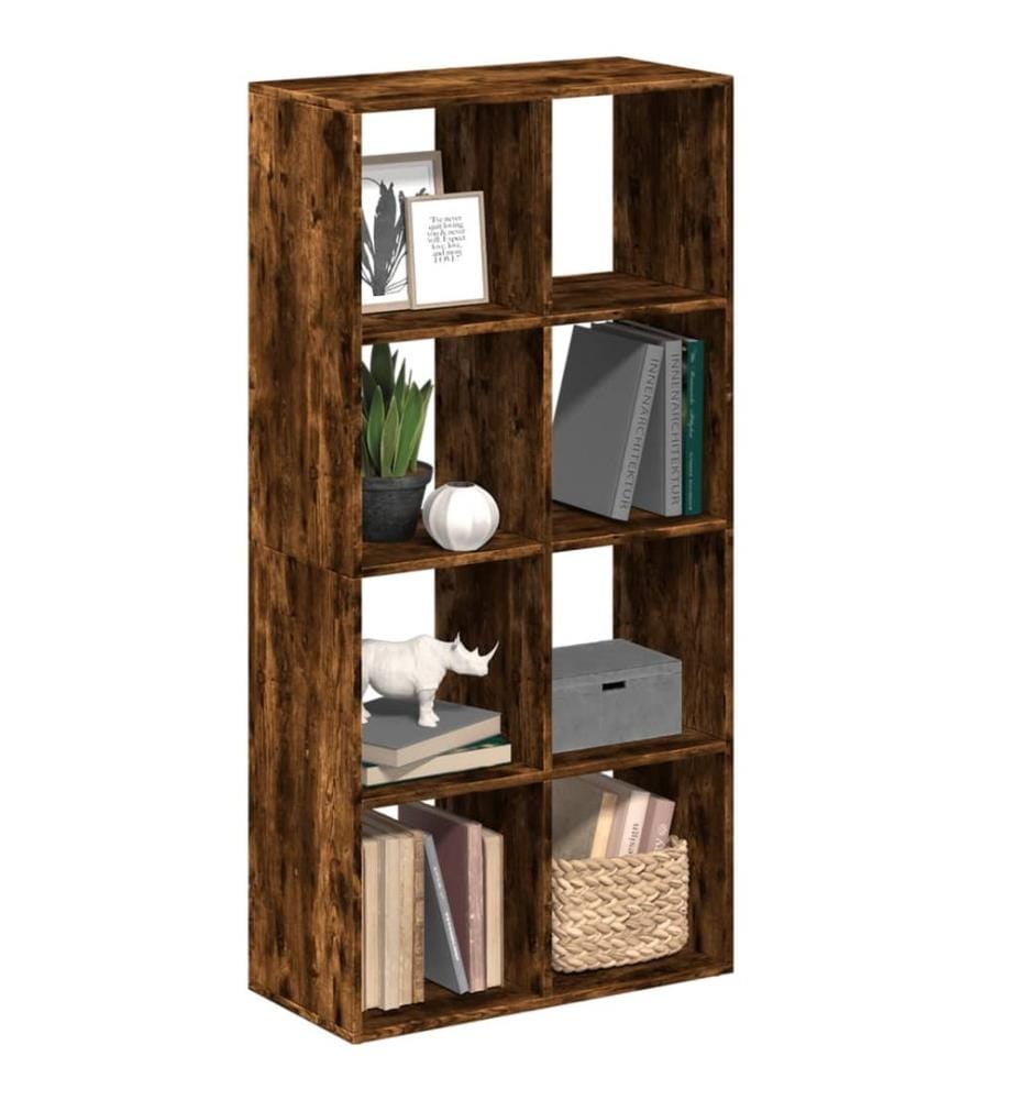 Raumteiler-Bücherregal Räuchereiche 69,5x29x137,5 cm