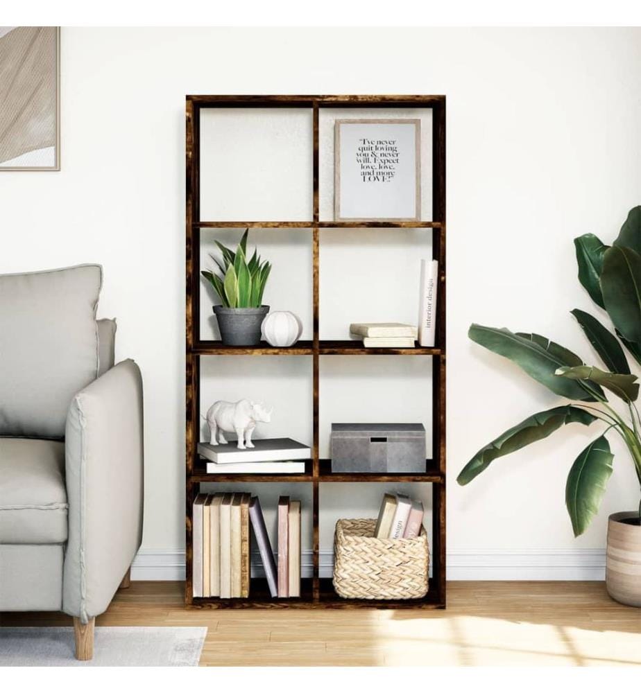 Raumteiler-Bücherregal Räuchereiche 69,5x29x137,5 cm