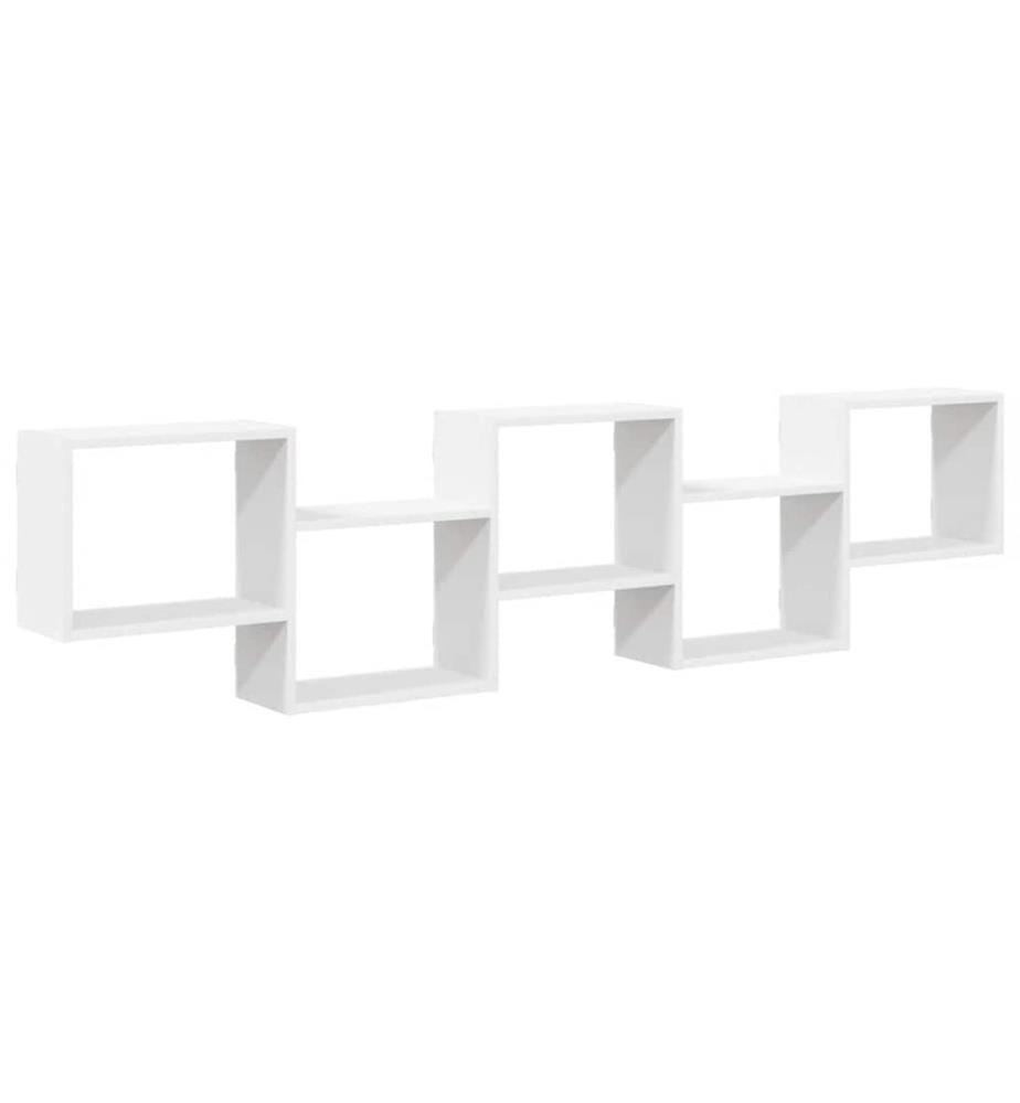 Würfelregal 5 Fächer Weiss Holzwerkstoff