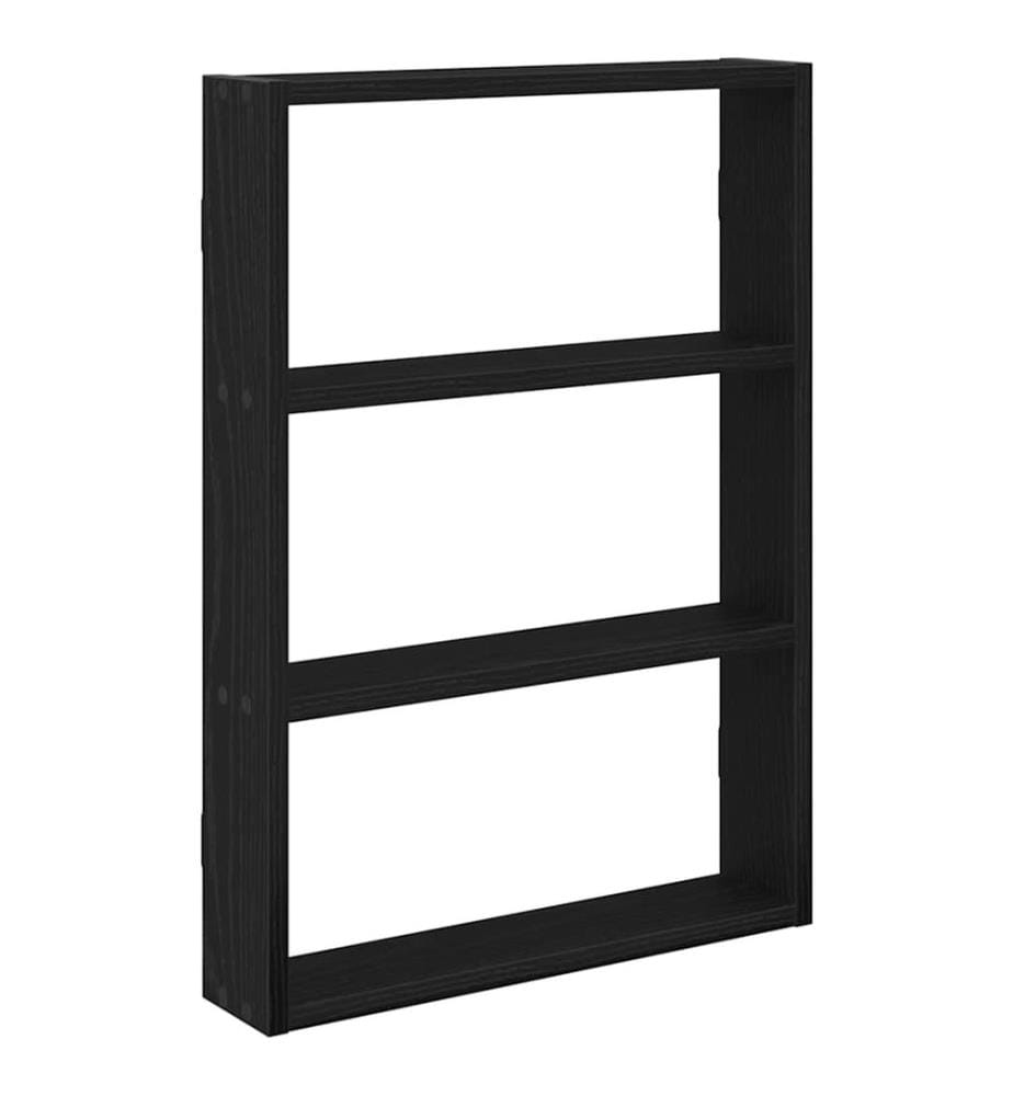 Wandregal Schwarz 43x9x60 cm Holzwerkstoff