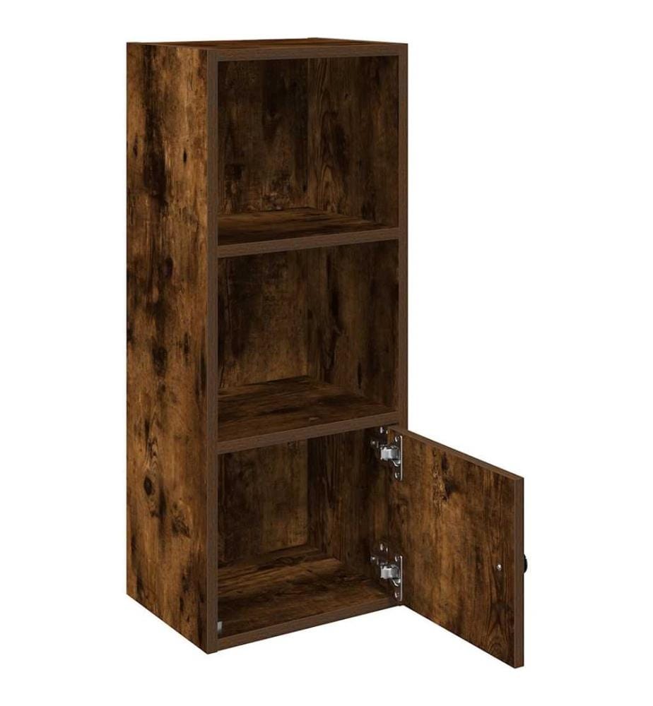 Bücherregal Räuchereiche 31x24x77 cm Holzwerkstoff
