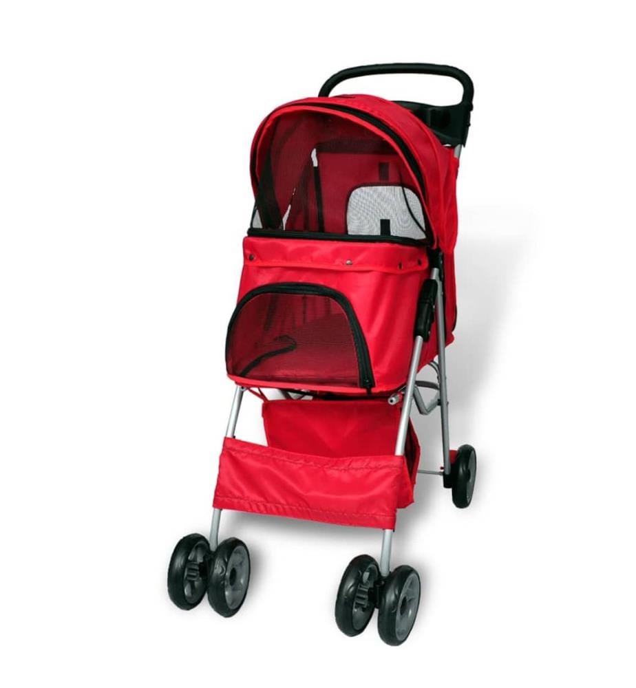 Poussette pour chiens Rouge