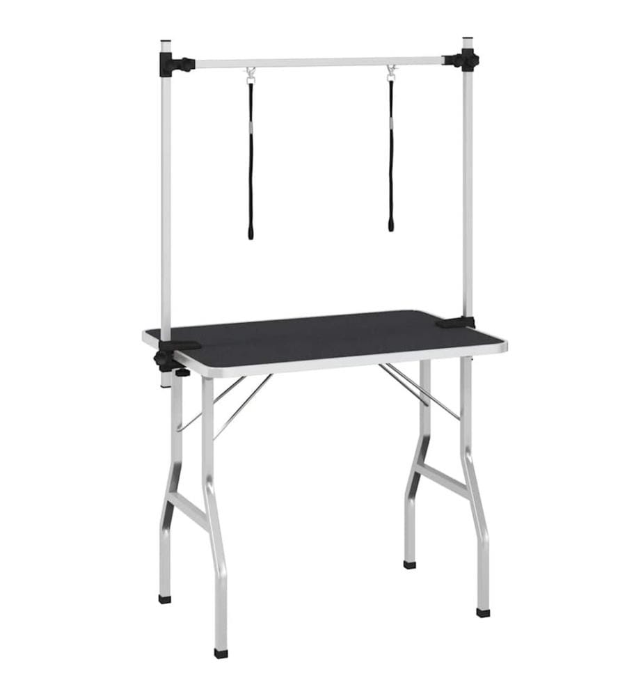 Table de Toilettage Ajustable pour Chiens Chats 2 Potences