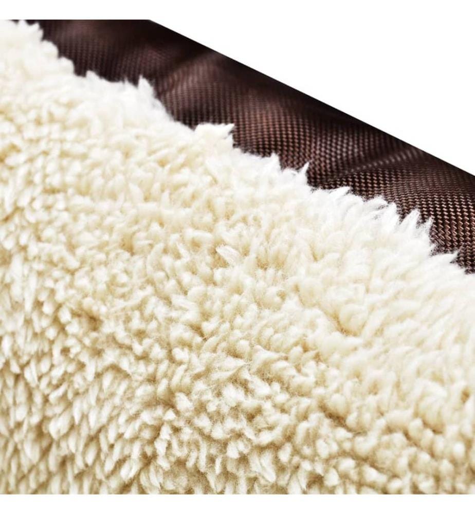 Lit chaud pour chiens avec coussin rembourrée L
