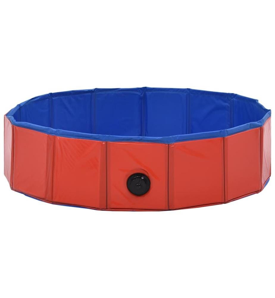 Hundepool Faltbar Rot 80×20 cm PVC