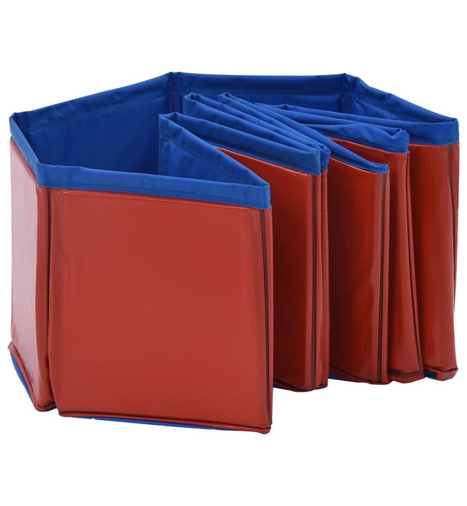 Hundepool Faltbar Rot 80×20 cm PVC