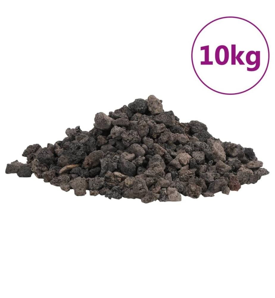 Roches volcaniques 10 kg noir 1-2 cm
