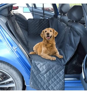 Hunde-Autositzbezug Schwarz 137x46x50 cm