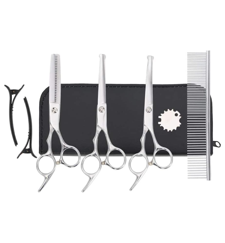 Ensemble de ciseaux de toilettage pour chien 7 pcs