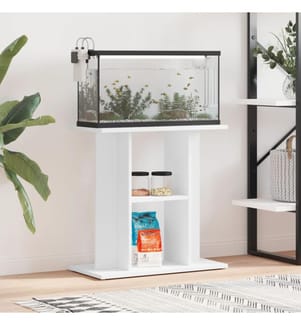 Aquariumständer Weiss 60x30x60 cm Holzwerkstoff