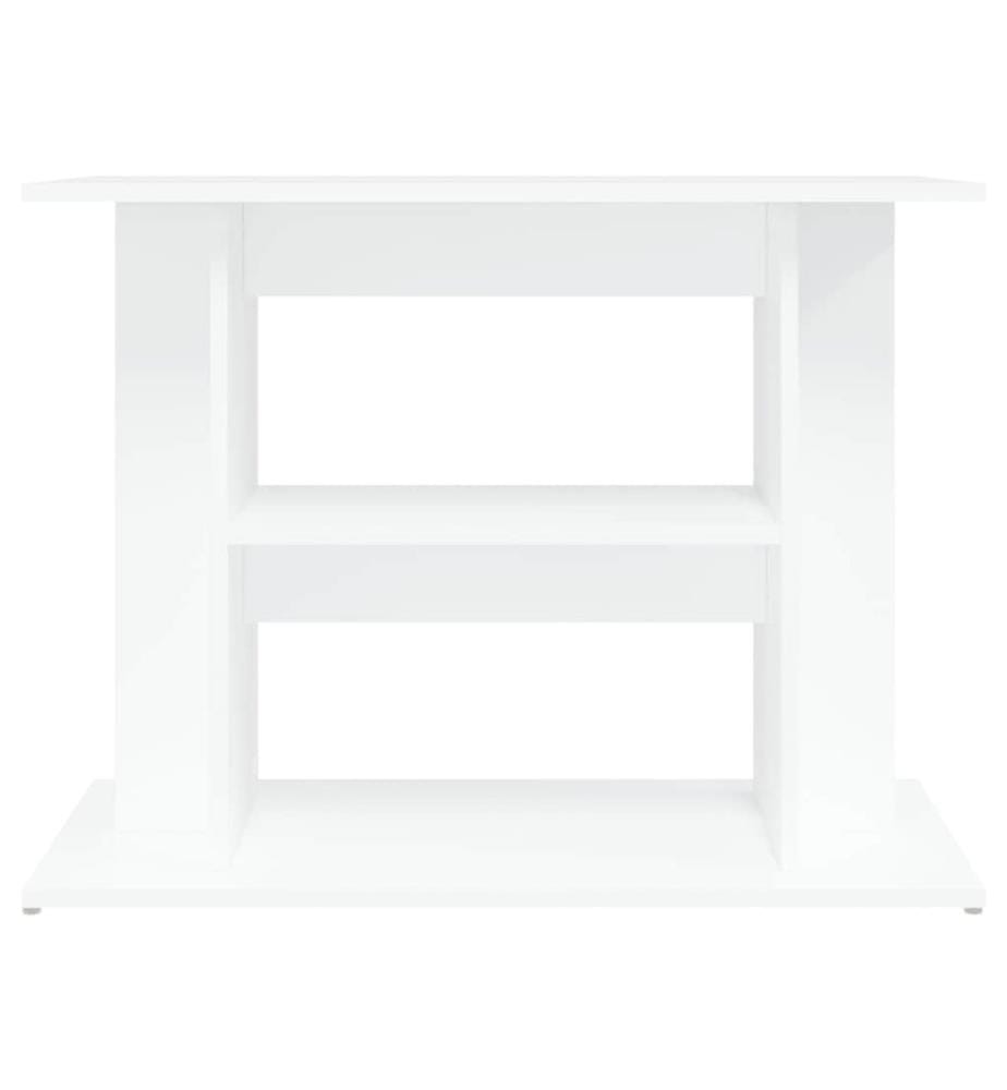 Support pour aquarium blanc 80x35x60 cm bois d'ingénierie