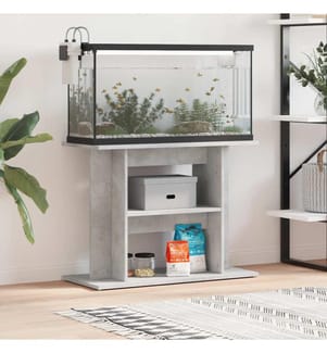 Aquariumständer Betongrau 80 x 35 x 60 cm Holzwerkstoff
