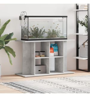 Aquariumständer Betongrau 100 x 40 x 60 cm Holzwerkstoff