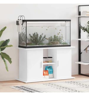 Aquariumständer Weiss 101x41x58 cm Holzwerkstoff