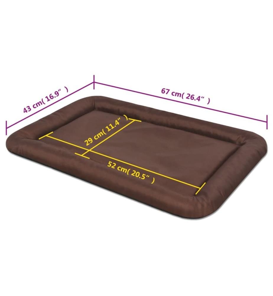 Matelas pour chiens Taille L Marron
