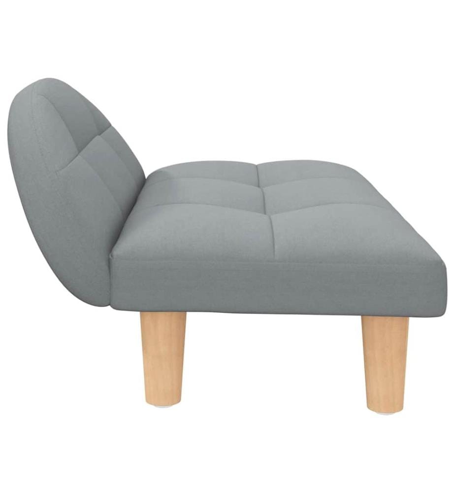 Hundebett Hellgrau 70x52x30 cm Stoff